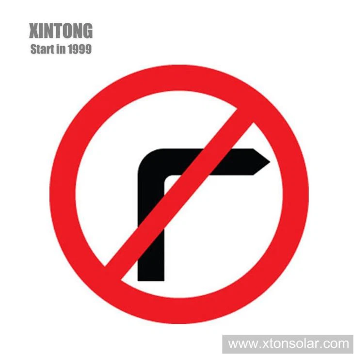 Aluminum Red Round Traffic Sign