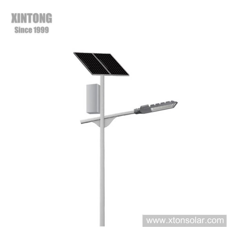 Inteligentní solární LED pouliční světlo s mono krystalickým křemíkovým panelem